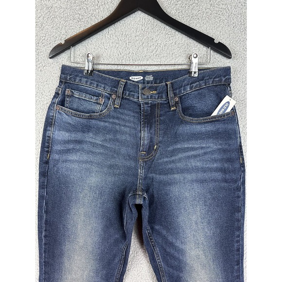 Old Navy Jeans Mens 32x30 Medium Wash Straight Built-In Tough Built-In Flex New